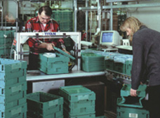 可折疊物流箱企業(yè)現(xiàn)場使用場景